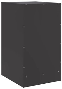 Mesa de cabeceira 34,5x39x62 cm aço preto