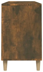 Sapateira Zaza - Com 5 Compartimentos - Madeira Rústica - 102x36x60 cm