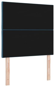 Cabeceira Design Blocos em Diamante Azul Escuro 90 cm Veludo