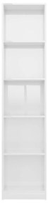 Estante com 5 prateleiras 40x24x175 cm contraplacado branco