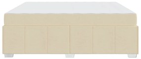 Estrutura da Cama Creme 180 x 200 cm tecido