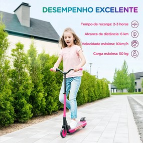 SPORTNOW Trotinete Elétrica Dobrável para Crianças acima de 6 Anos Mot