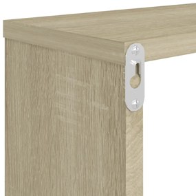 Estantes parede cúbicas 4pcs deriv. madeira 80x15x26,5cm sonoma
