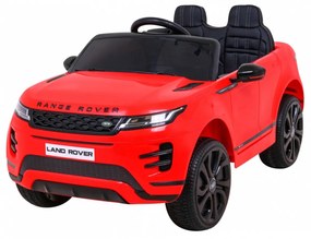 Carro elétrico para Crianças 12V Range Rover Evoque Rodas de EVA, Assento Couro Vermelho