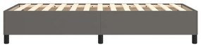 Estrutura de cama 90x200 cm couro artificial cinzento