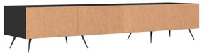 Móvel de TV 150x36x30 cm derivados de madeira preto