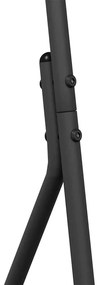 Suporte de Roupa Preto Metal Padrão Colapsável Suporte de Roupa