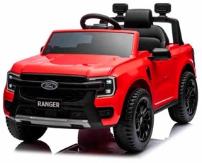Carro elétrico para crianças FORD Ranger 12V, Assento em Couro, Controlador 2.4 GHz, Entrada Bluetooth/USB, Suspensão, Bateria 12V, Rodas Plásticas, 2