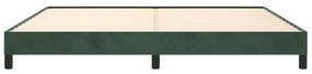 Estrutura de cama sem colchão 200x200 cm veludo verde-escuro