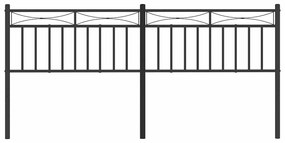 Cabeceira de cama 180 cm metal preto