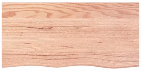Tampo de mesa 100x50x(2-6) cm carvalho tratado castanho-claro