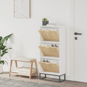 Sapateira 52x25x120 cm derivados de madeira branco