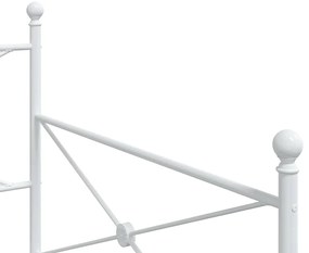 Cama de Dia sem Colchão 100x190 cm aço branco