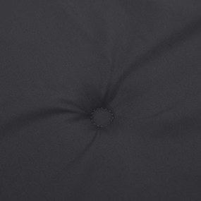Almofadão p/ banco de jardim 200x50x4 cm tecido preto