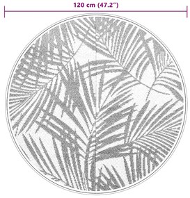 Tapete de exterior Ø120 cm ARAKIL PP Verde