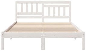 Estrutura da Cama com cabeceira Branco 140 x 190 cm