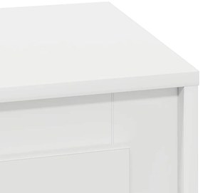 Cômodas de Canto com Luzes LED 2 pcs Brancas 44x34,5x45 cm