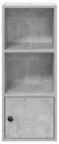 Estante 31x24x77 cm derivados de madeira cinzento cimento