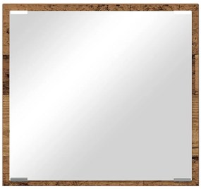Espelho de Casa de Banho LED Madeira Velha 40x8.5x37 cm Madeira de Eng