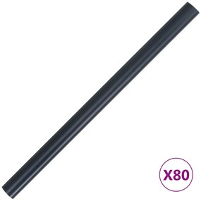 4 pcs painéis privacidade jardim 35x0,19m PVC cinza-escuro mate