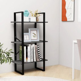 Unidade de prateleiras 60x30x105 cm derivados de madeira cinza
