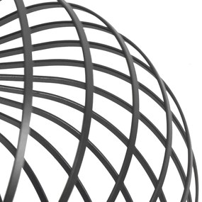 Candeeiro de teto inteligente preto 39 cm com Wi-Fi G95 - Johanna