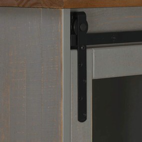 Aparador HALDEN 2 portas de correr 112x40x80 cm Madeira maciça