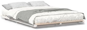 Estrutura de cama de chão Branco 140 x 220 cm