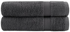 vidaXL Toalhas banho premium SOLUND 2pcs 100x150cm 600gsm antracite