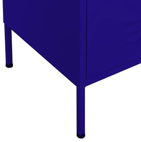 Armário de arrumação aço 80x35x101,5 cm azul-marinho