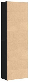 Estante 60x30x189 cm derivados de madeira carvalho preto