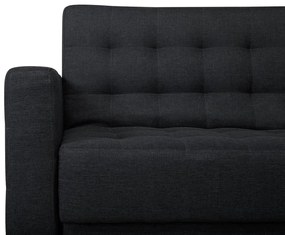 Sofá de canto 5 lugares em tecido cinzento grafite à esquerda ABERDEEN Beliani