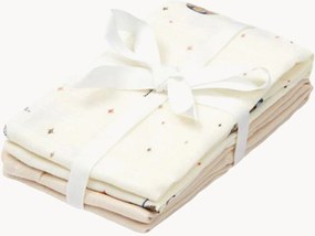 Fraldas de musselina para bebé em algodão orgânico Carousel, conjunto de 4