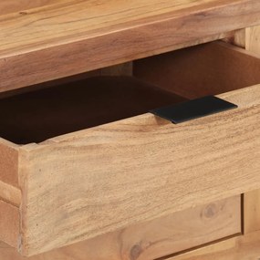 Secretária 107x45x79 cm acácia maciça com arestas vivas
