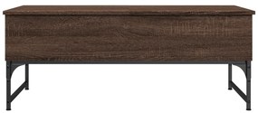 Mesa centro 100x50x40 cm deriv. madeira/metal carvalho castanho