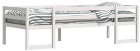 Estrutura de cama infantil 90x200 cm pinho maciço branco