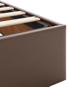Estrutura de cama otomana sem colchão 120x200 cm castanho