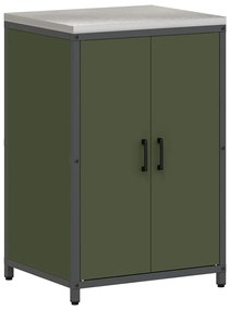 Conjunto de Armazenamento de Cozinha 3 pcs Verde Oliva