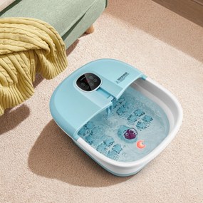 Banheira de Hidromassagem Dobrável "Ygg" para Pés - Azul, Aquecimento,