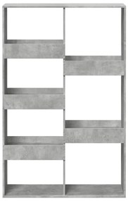 Estante 100x33x155,5 cm derivados de madeira cinzento cimento