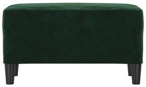 Banco 70x35x41 cm veludo verde-escuro
