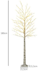 HOMCOM Árvore Cerejeira com 180 Luzes LED IP4 Banco Quente Candeeiro D