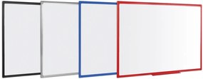 Quadro Branco 120x180cm Porcelana Magnético Moldura Plástico Preto