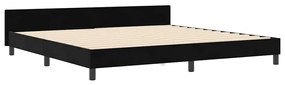 Cama vidaXL Preta 200x200 cm Veludo