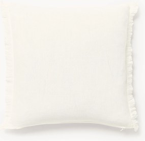 Capa de almofada em linho com franjas Luana