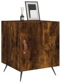 Mesa cabeceira 40x40x50 cm derivados de madeira carvalho fumado