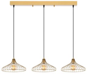 Candeeiro Depay – Dourado Brilhante – 142 x 36 x 120 cm