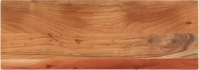 vidaXL Tampo de mesa retangular 70x20x2,5 cm madeira de acácia maciça