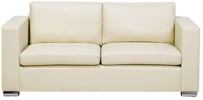 Conjunto de sofás com 6 lugares em pele creme HELSINKI Beliani