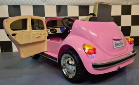 Carro infantil Volkswagen Carocha 12V Rosa